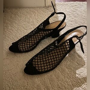 Elegant Black Mesh Women's Shoes